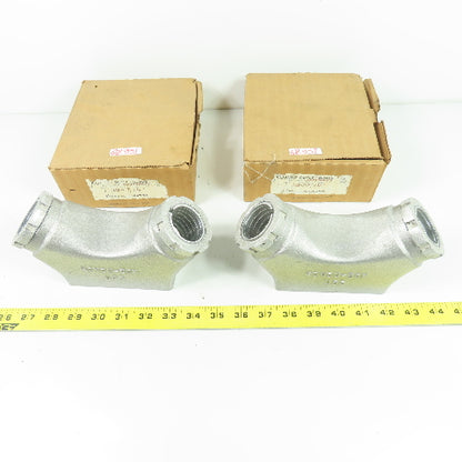 Kondu-Box UB5 1-1/4" Aluminum Electrical Conduit Outlet Box Lot Of 2