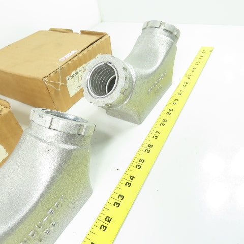 Kondu-Box UB5 1-1/4" Aluminum Electrical Conduit Outlet Box Lot Of 2