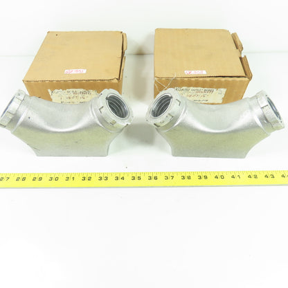 Kondu-Box UB5 1-1/4" Aluminum Electrical Conduit Outlet Box Lot Of 2