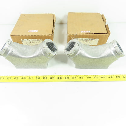 Kondu-Box UB5 1-1/4" Aluminum Electrical Conduit Outlet Box Lot Of 2