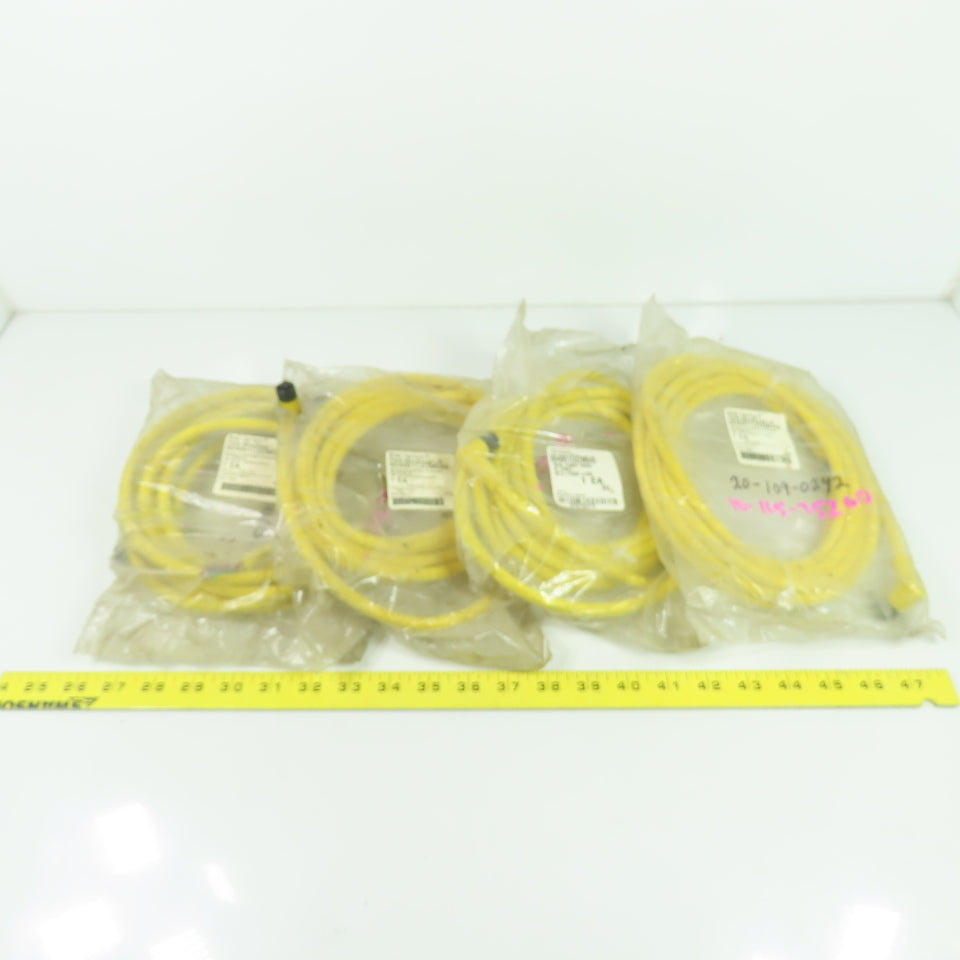 Brad Harrison 804001C02M040 Micro-Change Cordset 5-Pin Female 4M Lot Of 4