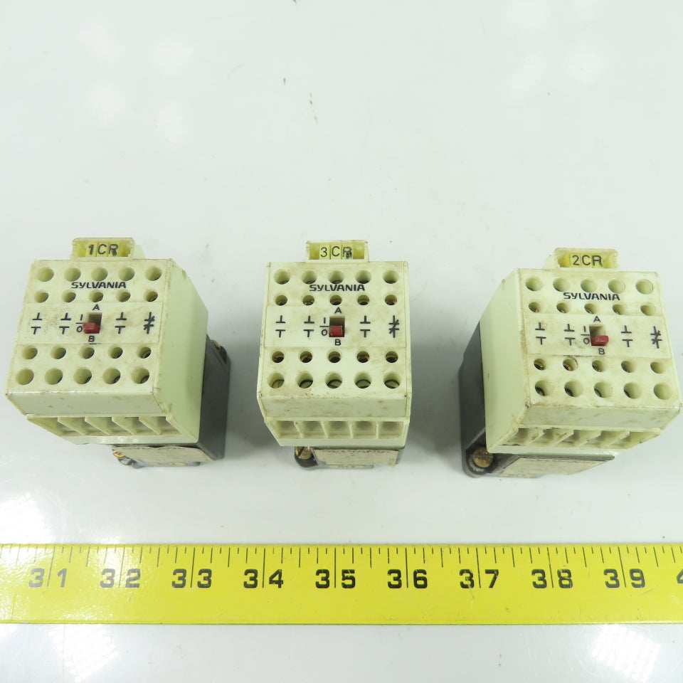 Sylvania 2N131-96 Type SM Relay 300VAC 24V Coil 60Hz Lot Of 3