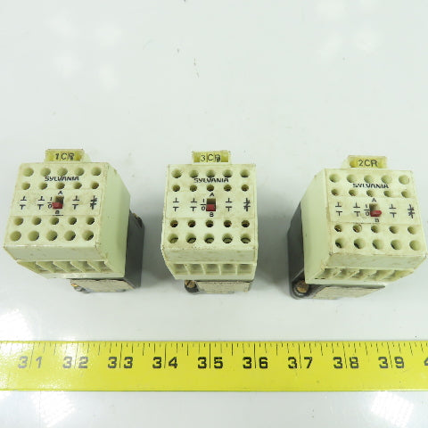 Sylvania 2N131-96 Type SM Relay 300VAC 24V Coil 60Hz Lot Of 3