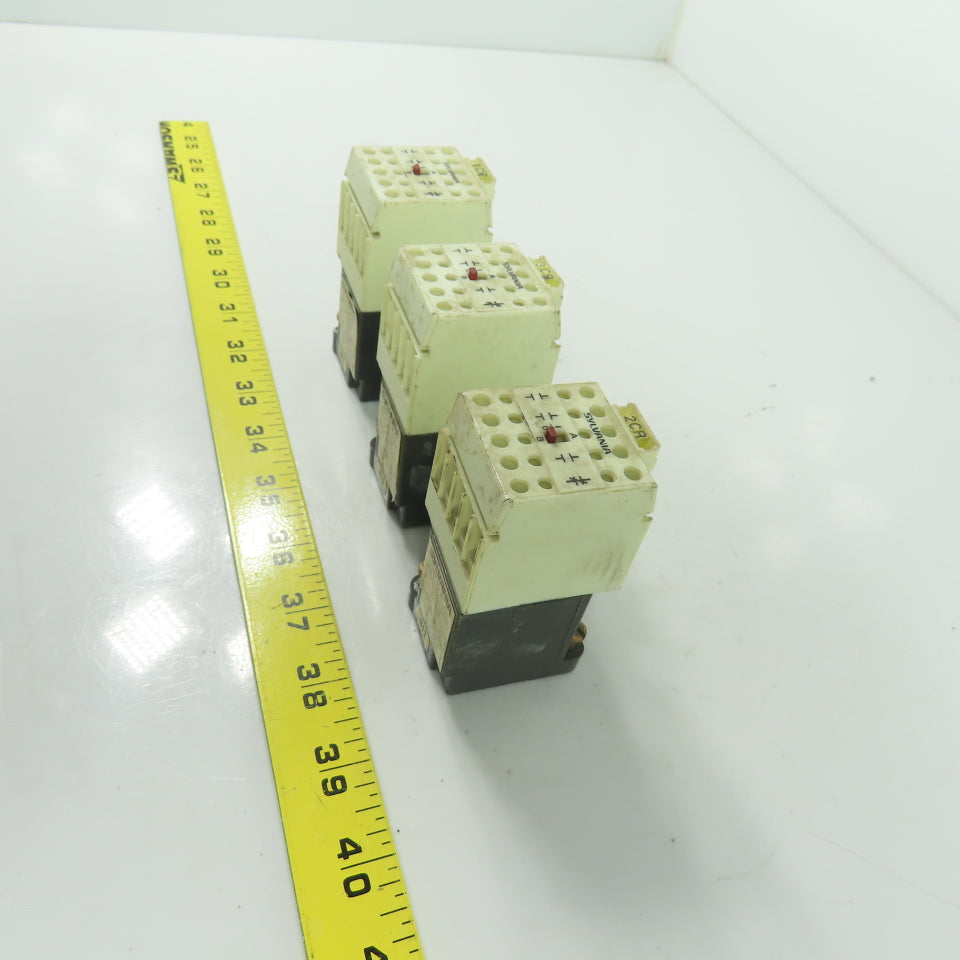 Sylvania 2N131-96 Type SM Relay 300VAC 24V Coil 60Hz Lot Of 3