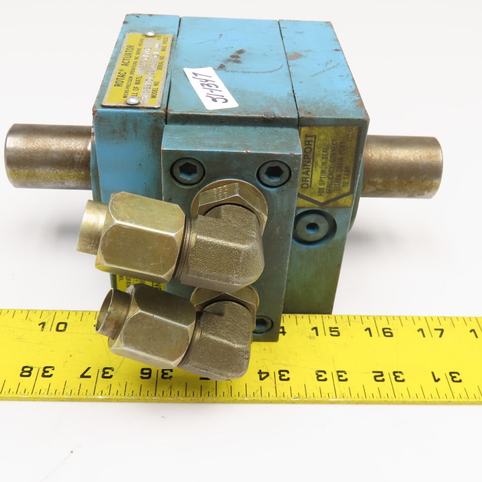 Micro Precision Inc. MPR 3-22V-OIL Rotac 1-1/4" Shaft Hydraulic Actuator 1000PSI