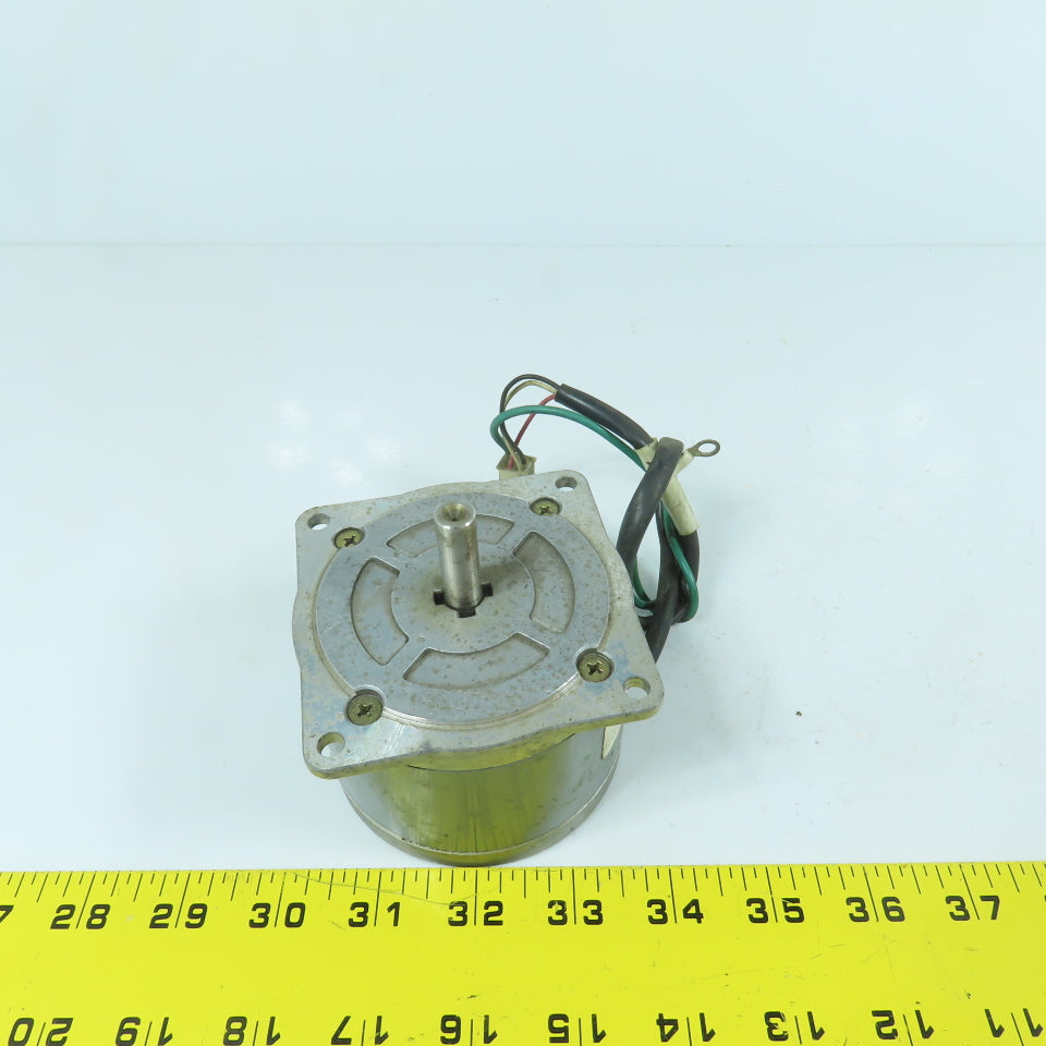 Sanyo Denki 103-808-1 Synchronous Stepper Motor 120VAC 60/72RPM 3/8" Shaft