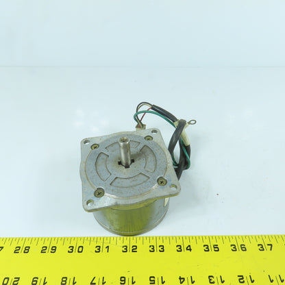 Sanyo Denki 103-808-1 Synchronous Stepper Motor 120VAC 60/72RPM 3/8" Shaft