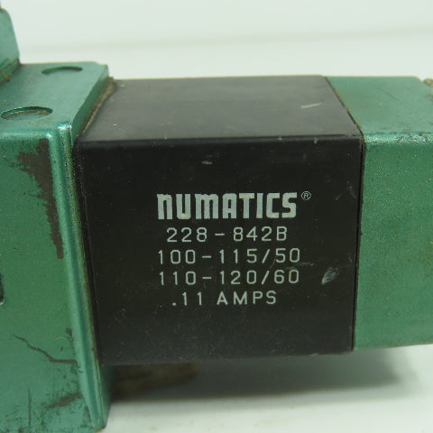 Numatics 123SS500K Pneumatic Solenoid Air Control Valve 150PSI 120V 50/60Hz