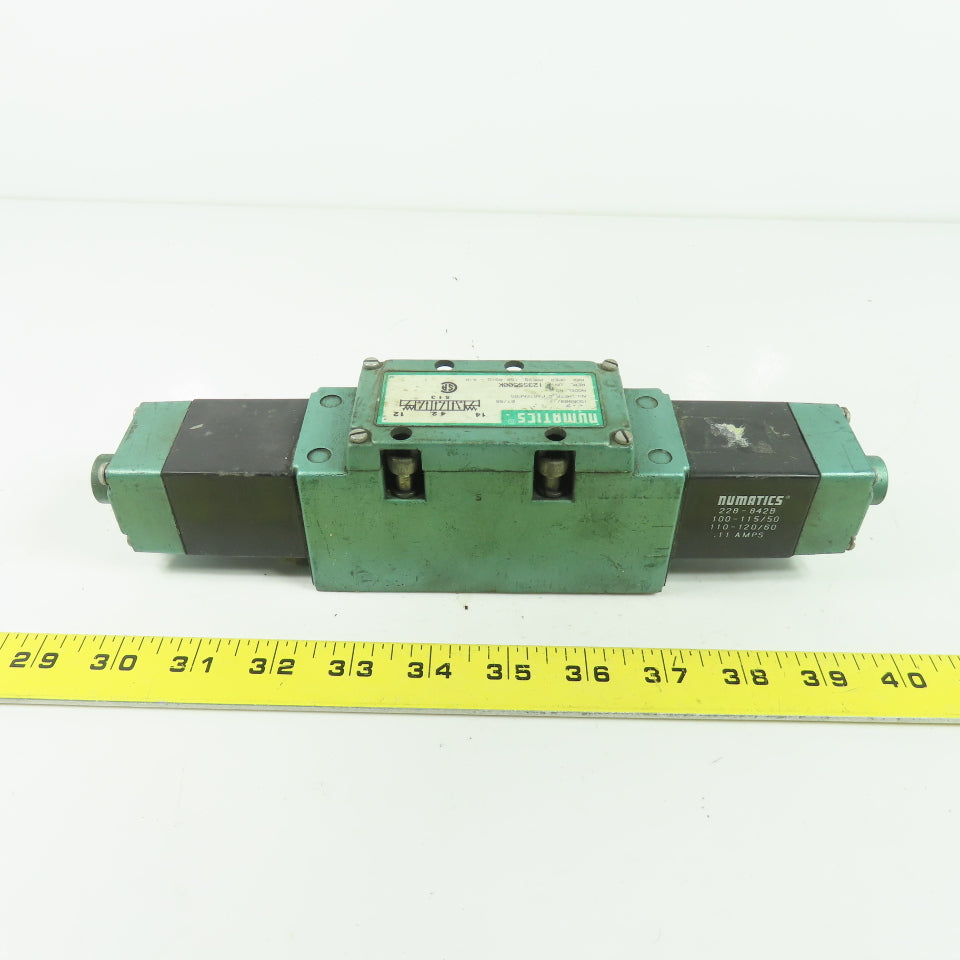 Numatics 123SS500K Pneumatic Solenoid Air Control Valve 150PSI 120V 50/60Hz