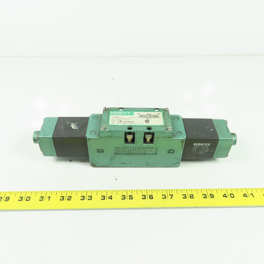 Numatics 123SS500K Pneumatic Solenoid Air Control Valve 150PSI 120V 50/60Hz