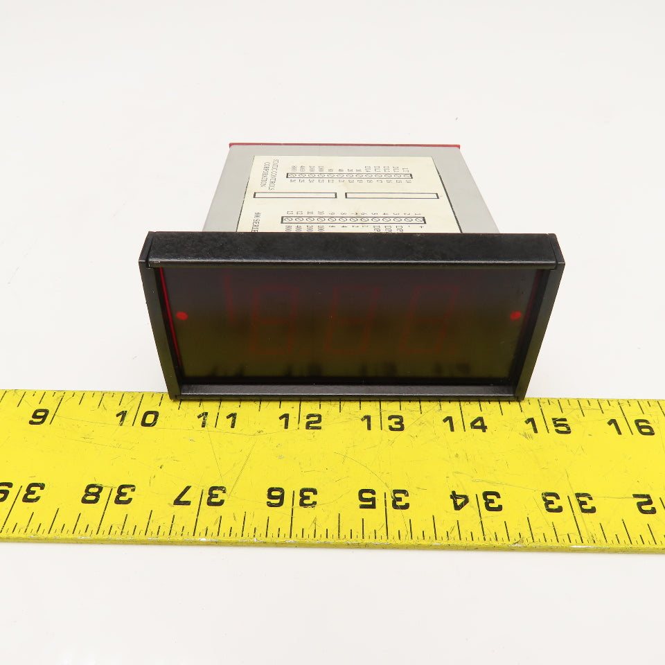 Static Controls Corp Series 800 3 Character LCD Display Panel Meter