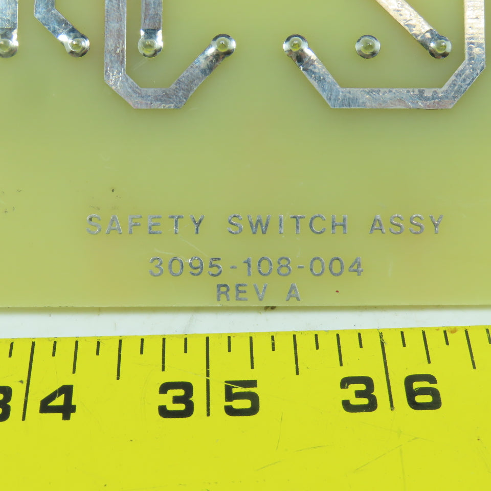 3095-108-004 Rev A Safety Switch Assembly W/ Amprotec Relay Type 731
