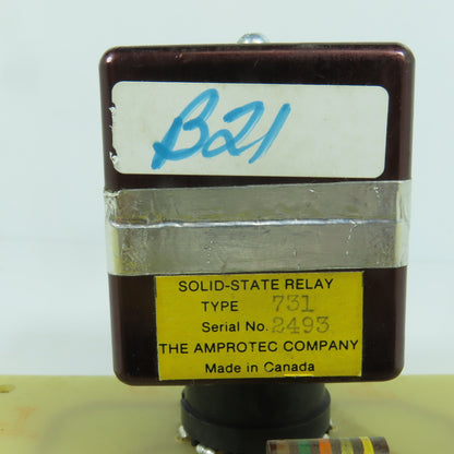 3095-108-004 Rev A Safety Switch Assembly W/ Amprotec Relay Type 731