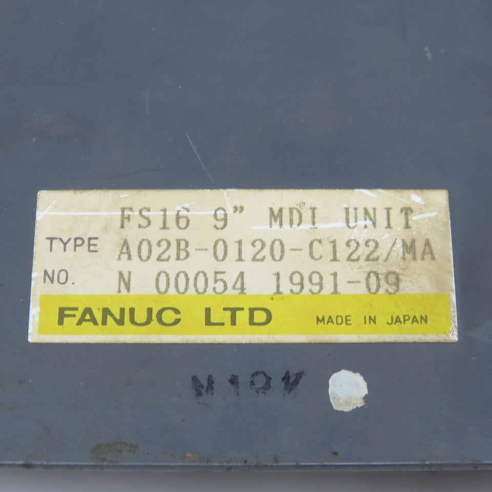 Fanuc A02B-0120-C122/MA FS16 9" MDI Unit Machine Operators Keypad Switch Board