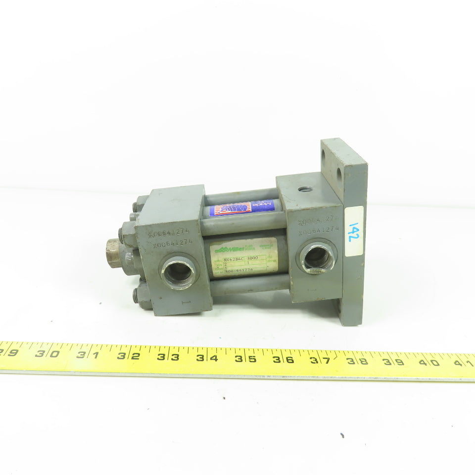 Miller HV62B4C Double Action Hydraulic Cylinder 2" Bore 1" Stroke 3000PSI