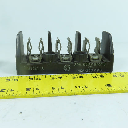 JHC & NEC 11241-3 30/60A 3-Pole Fuse Holder 600/250V Lot Of 2