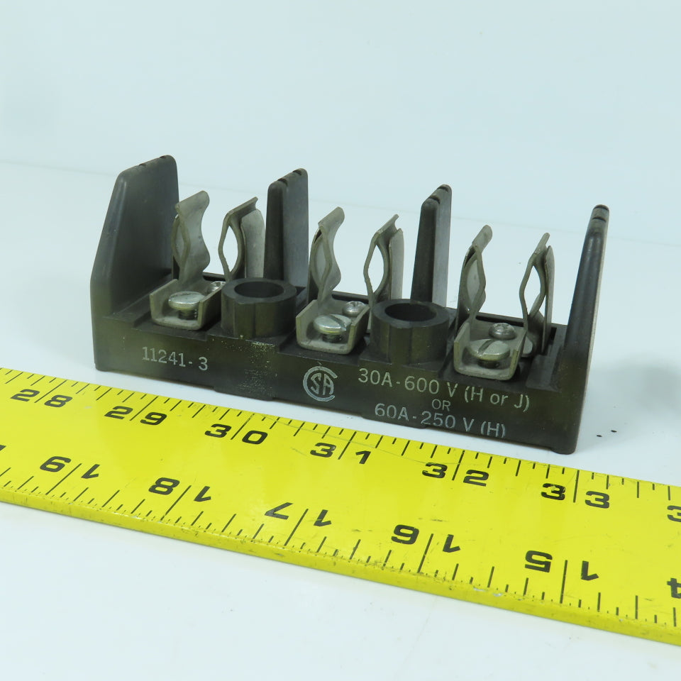 JHC & NEC 11241-3 30/60A 3-Pole Fuse Holder 600/250V Lot Of 2