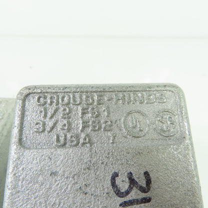 Crouse Hinds 1/2 FS1 3/4 FS2 Electrical Conduit Outlet Box Lot Of 3