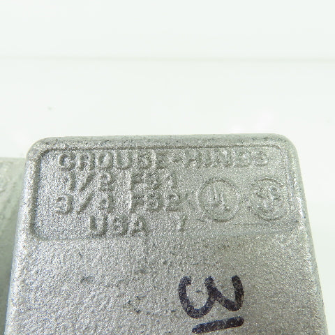 Crouse Hinds 1/2 FS1 3/4 FS2 Electrical Conduit Outlet Box Lot Of 3