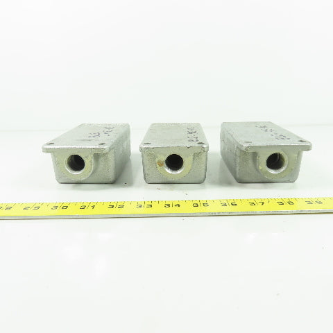 Crouse Hinds 1/2 FS1 3/4 FS2 Electrical Conduit Outlet Box Lot Of 3