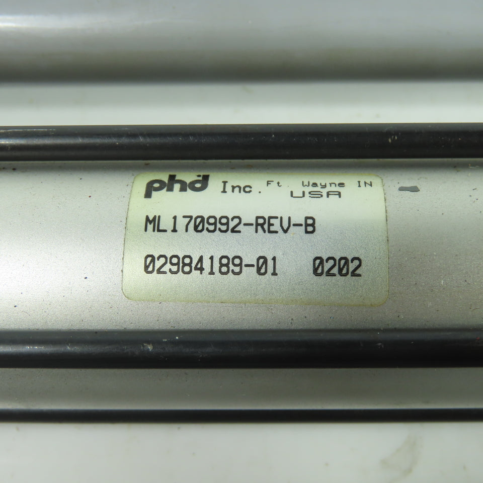 PHD ML170992-REV-B Double Acting Pneumatic Guided Cylinder 8" Stroke 1" Bore