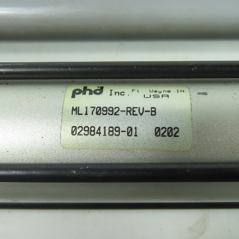 PHD ML170992-REV-B Double Acting Pneumatic Guided Cylinder 8" Stroke 1" Bore