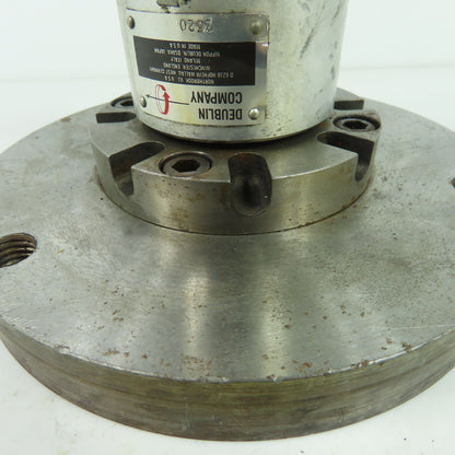 Deublin 2520 Deuplex Air-Hydraulic Hi-Speed Rotary Union 1/4" W/8" Round Plate