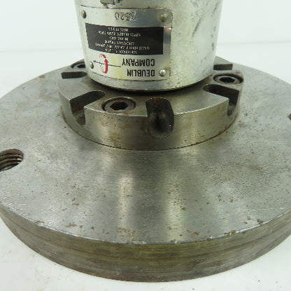 Deublin 2520 Deuplex Air-Hydraulic Hi-Speed Rotary Union 1/4" W/8" Round Plate