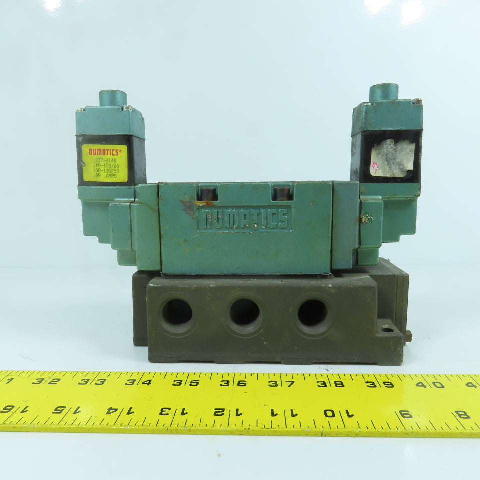 Numatics 554BB43AK 2-Position Pneumatic Solenoid Valve 120V Coil