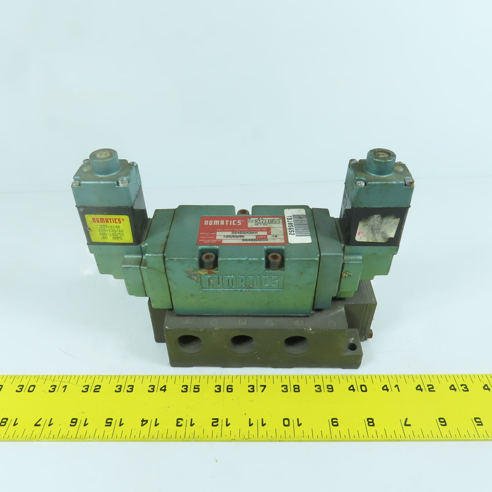 Numatics 554BB43AK 2-Position Pneumatic Solenoid Valve 120V Coil