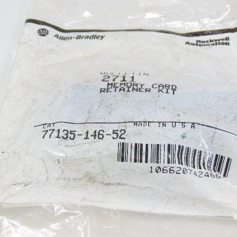 Allen Bradley 77135-146-52 Bulletin 2711 Memory Card Retainer Kit Lot Of 3