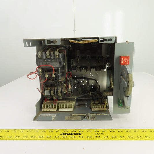 Allen Bradley YUW934216/1A1 Size 2 Mcc Motor Starter Bucket 25HP 480V 3PH 3 Pole
