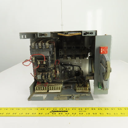 Allen Bradley YUW934216/1A1 Size 2 Mcc Motor Starter Bucket 25HP 480V 3PH 3 Pole