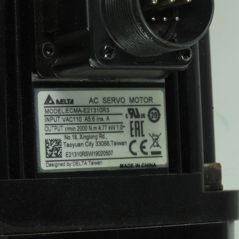 Delta ECMA-E21310RS AC Servo Motor 110VAC 2000RPM W/Reducer VRSF-8C-1000-LN