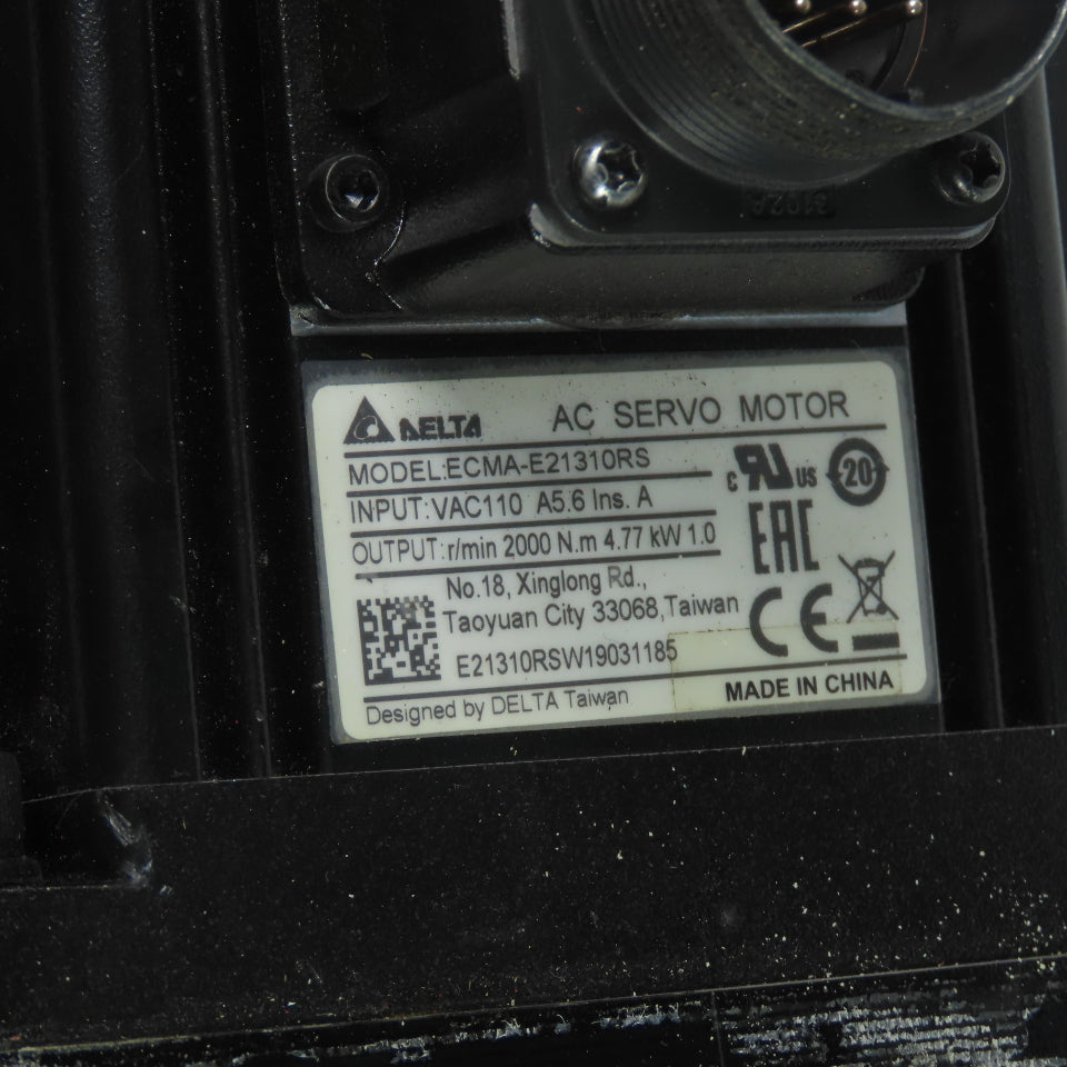 Delta ECMA-E21310RS AC Servo Motor 110VAC 2000RPM W/Reducer VRSF-8C-1000-LN