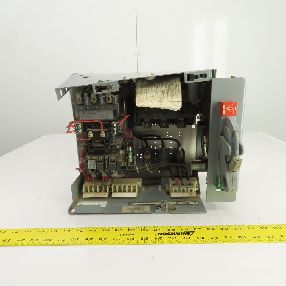 Allen Bradley YUW934216/1AK Size 2 Mcc Motor Starter Bucket 25HP 480V 3PH 3 Pole