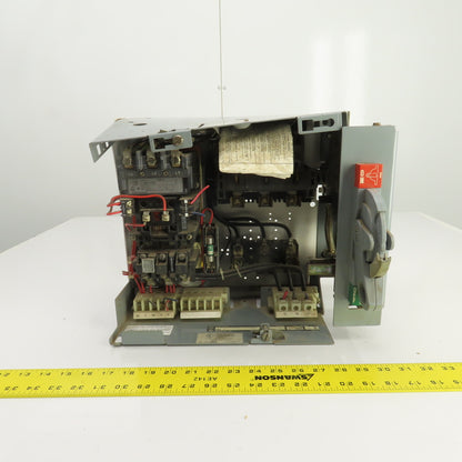 Allen Bradley YUW934216/1AK Size 2 Mcc Motor Starter Bucket 25HP 480V 3PH 3 Pole