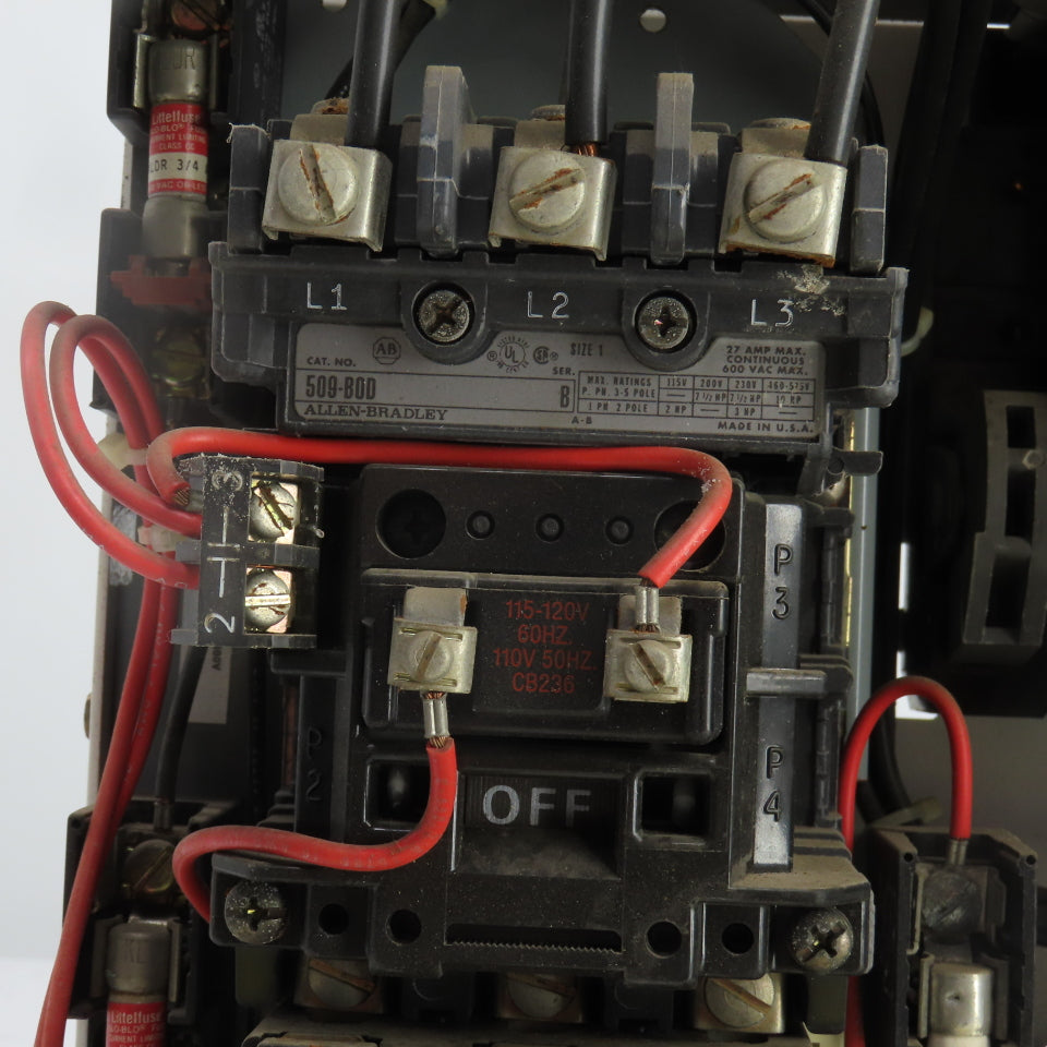 Allen Bradley 2112B-BAB-4R-6P-24R Size 1 Mcc Motor Starter Bucket 10HP 480V 3PH
