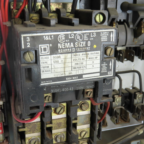 Allen Bradley 2112B-BAC-6P-24R Size 0 Mcc Motor Starter Bucket 5HP 600V 3PH