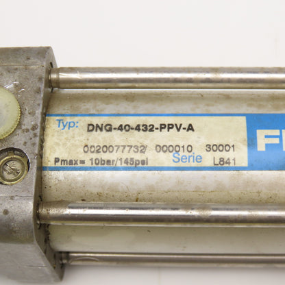Festo DNG-40-432-PPV-A 40mm Bore 432mm Stroke Double Acting Air Cylinder