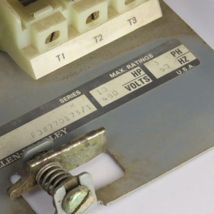 Allen Bradley 2112B-BAB-4R-6P-24R Size 1 Mcc Motor Starter Bucket 10HP 480V 3PH