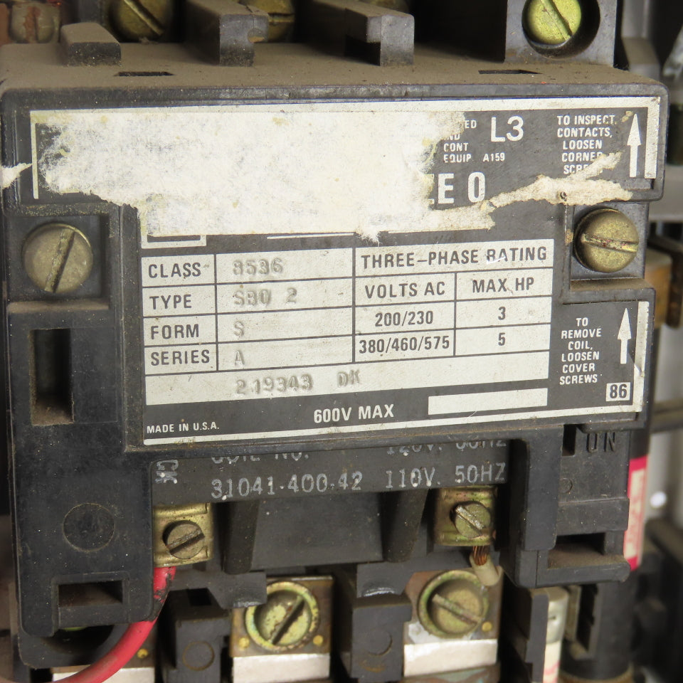 Allen Bradley 2112B-BAC-6P-24R Size 0 Mcc Motor Starter Bucket 5HP 480V 3PH