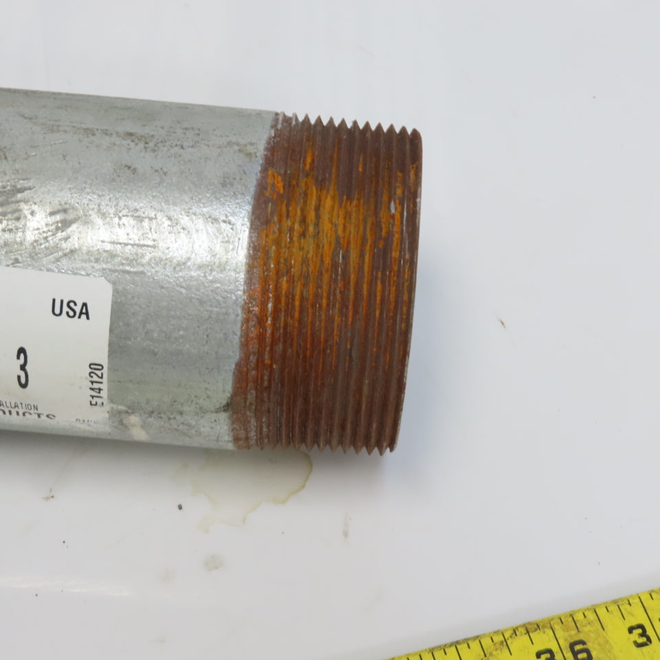 3" 45° Galvanized Ridgid Ridged Steel Conduit Elbow