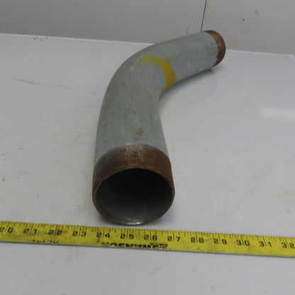 3" 45° Galvanized Ridgid Ridged Steel Conduit Elbow