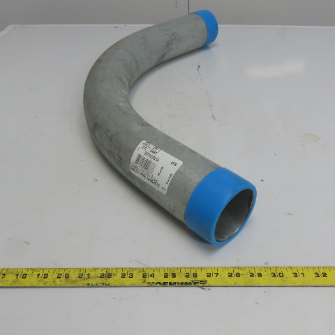 3" 90° Galvanized Ridgid Ridged Steel Conduit Elbow