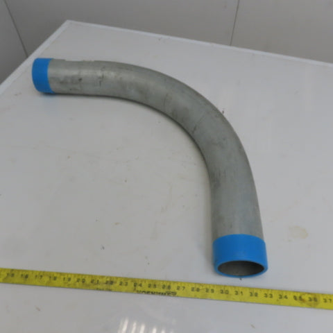 3" 90° Galvanized Ridgid Ridged Steel Conduit Elbow