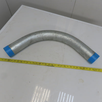 3" 90° Galvanized Ridgid Ridged Steel Conduit Elbow