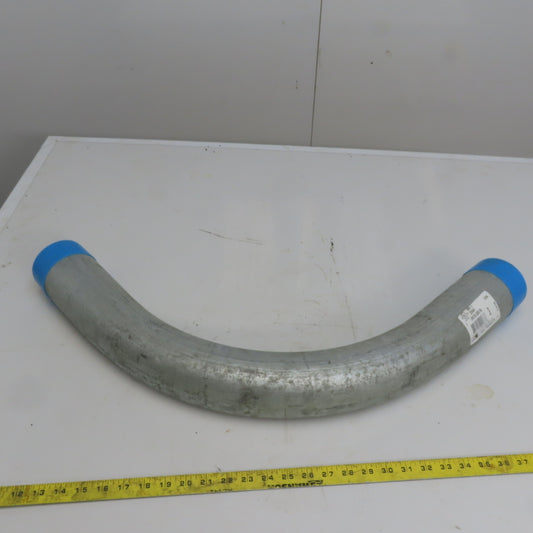 3" 90° Galvanized Ridgid Ridged Steel Conduit Elbow