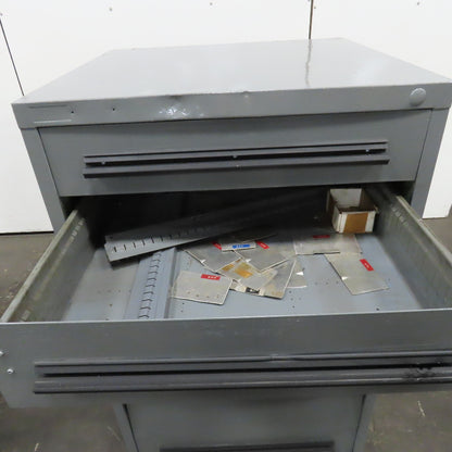 6 Drawer 28" x 28" x 60" Small Parts Tool Storage Shop Cabinet