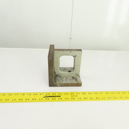 3/4" Thick Cast Iron Machined Webb Right Angle Setup Plate 6" H x 6" W 6" L